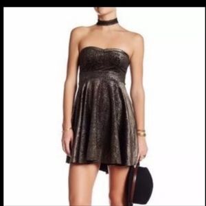 Free People Strapless Mini Dress